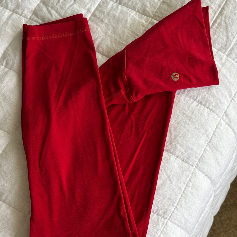 lululemon athletica Red Leggings